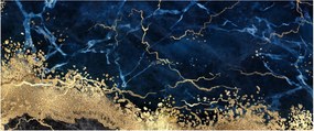 Tablou - Marmură albastru închis (120x50 cm)