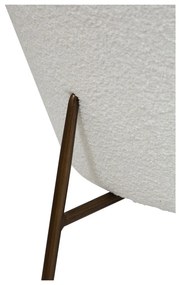 Fotoliu alb cu tapițerie din țesătură bouclé Orbit – DAN-FORM Denmark