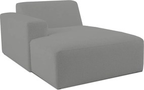 Modul pentru canapea gri cu tapițerie din stofă bouclé (cu colț pe partea stângă ) Roxy – Scandic