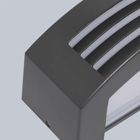 Lampă de perete inteligentă antracit IP44 inclusiv Wifi P45 - Hurricane 1