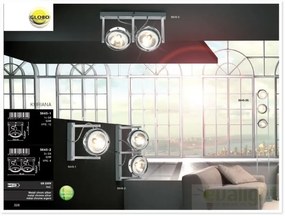 Plafoniera cu doua spoturi directionabile Kuriana 5645-2 GL