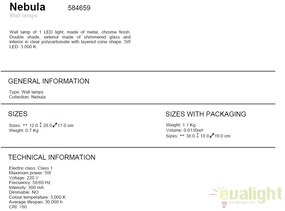 Aplica perete LED design modern Nebula SV-584659