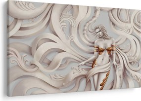 Tablou - Zeița motiv floral (90x60 cm)