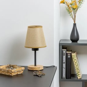 Lampă de masă Brilagi NUBILA WOOD 1xE27/25W/230V stejar/maro deschis