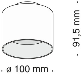Plafoniera LED, Spot aplicat Planet alb MY-C009CW-L12W