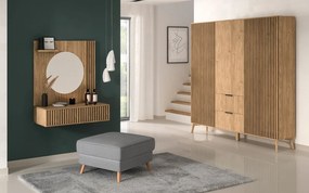 Comodă lemn masiv Sia Nature, 150 × 40 × 72 cm