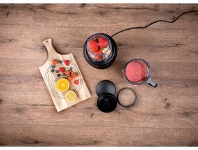 Resigilat: Alpina Nutrition Blender, 4 lame, 1200 W, recipient de 1 L, fără BPA, Inox/Negru