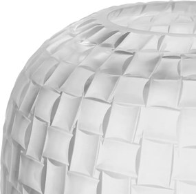 Vas decorativ design LUX realizat manual din sticla Varese L frosted