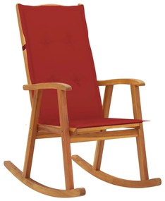 3064185 vidaXL Balansoar cu perne, lemn masiv de acacia