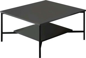 Masuta cafea Black Line, negru, PAL, 80x80x40 cm