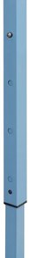Cort pliabil cu 4 pereti laterali 3x4,5 m Albastru Albastru, 3 x 4.5 m, Cu  4 pereti