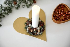 Suport pentru farfurii din piele ecologică 30x30 cm Heart Hippo – LIND DNA