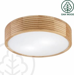 Brilagi - Plafonieră LED CARVALHO MODERN 2xE27/60W/230V Ø 37,5 cm stejar