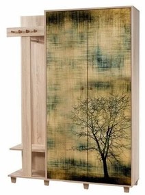Cuier cu dulap Garmanto Tree Sonoma Oak Double