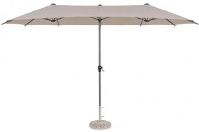 Umbrella de soare dubla, antracit, 200x400 cm, Brasil, Yes