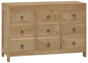 vidaXL Comodă cu sertare, 80x30x55 cm, lemn masiv tec