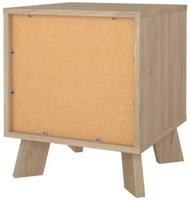 Noptieră albă-în culoare naturală Ikast – Tvilum