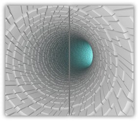 Tocator din sticla 3d tunel