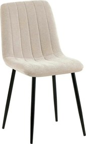 Scaun JET, bej/negru, stofa clasica/metal, 44x54x88 cm