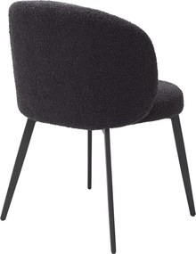 Set de 2 scaune design LUX Lloyd, boucle negru 115994 HZ