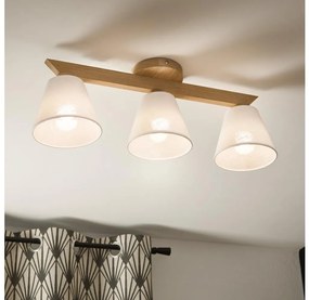 Lustră aplicată Brilagi ANTHONY 3xE14/40W/230V stejar/alb