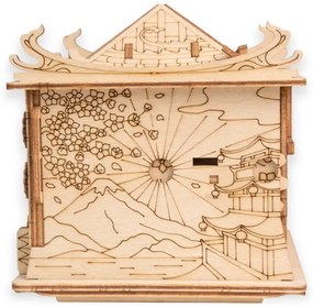 Puzzle din lemn, casa dragonului EscapeWelt