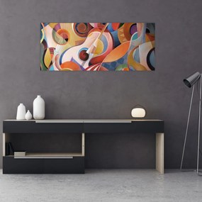 Tablou - Abstract muzical (120x50 cm)
