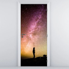 Fototapet pentru ușă - Cer plin de stele (95x205cm)