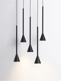Lustra LED dimabila suspendata NET negru