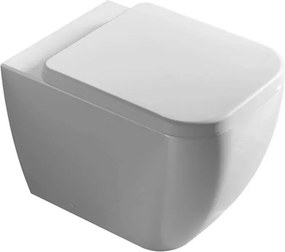 Vas wc pe pardoseala Hatria Bianca Back-to-Wall Rimless