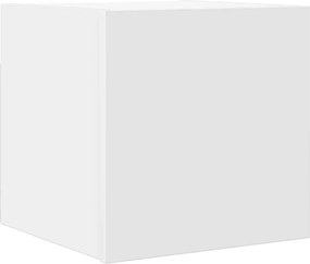 vidaXL Dulap TV montaj pe perete, alb, 30,5x30x30 cm