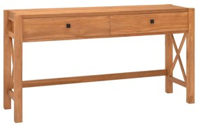 325265 vidaXL Birou cu 2 sertare, 140x40x75 cm, lemn de tec