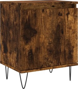 vidaXL Noptieră, stejar fumuriu, 40x30x50 cm, lemn compozit