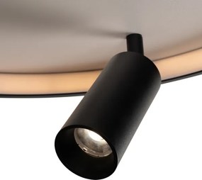 Brilagi - Plafonier LED dimabil UNITY LED/48W/230V + 1xGU10/3W alb/negru + cu telecomandă