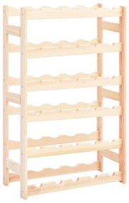 vidaXL Suport de vin pentru 30 de sticle, lemn de pin