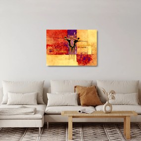 Tablou pe sticlă - Zeița africană (70x50 cm)