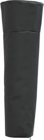 vidaXL Husă încălzitor formă de piramidă negru 86x47x241cm Oxford 420D