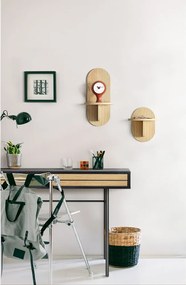 Raft în culoare naturală cu aspect de lemn de stejar Soft – Woodman