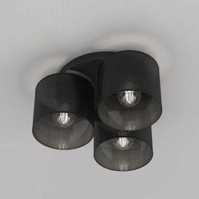 Lustră aplicată LOFT SHADE 3xE27/60W/230V neagră