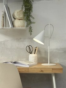 Veioza/Lampa de masa din metal Lisbon alba