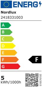 Aplica LED de exterior ambientala stil nordic IP44 Milda negru