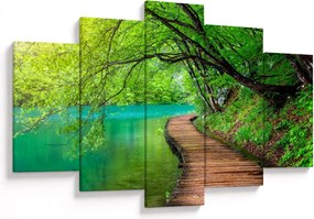 Tablou - Lacurile Plitvice (150x105 cm)