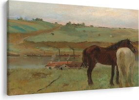 Tablou - Edgar Degas, Horses in a Meadow, reproducere (90x60 cm)