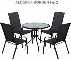 Scaun suprapunabil ALDERA, gri inchis