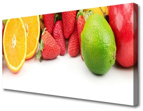 Tablou pe panza canvas Fructe de bucătărie Portocaliu Roșu Verde