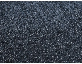 Colțar albastru închis extensibil/cu spațiu de depozitare cu tapițerie din chenille (cu colț pe partea stângă/în formă de "U") Everest – Bobochic Paris