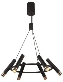 Lustra suspendata cu 6 spoturi LED directionabile Cylinder