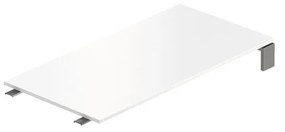 Element de actiune Creator 120 x 60 cm, baza grafit, fara picioare, alb