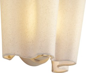 Lampă de perete Japandi Bej cu in 20 cm - Oyster