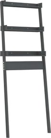 vidaXL Raft de toaletă, gri, 63,5x32x179 cm, lemn masiv de pin